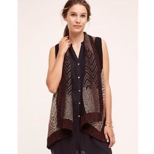 Anthropologie | Sleeping On Snow Mabli Drape Long Line Vest